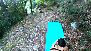 Anal Pleasure for Both Wife and Husband Gets Pegged with Her Strapon Outdoor Creampie Adventure