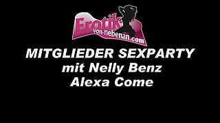 German Disco Gangbang Creampie with Nelly Benz