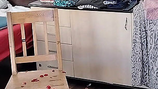Sexy Stepmom Has Fun with Naked Roses.