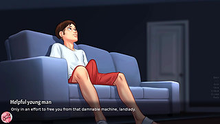 My stepmom and I masturbate together until we cum (Summertime Saga #25) - Jazziuu