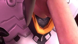 Mercy Sucks Dick on Her Knees in POV Overwatch Parody