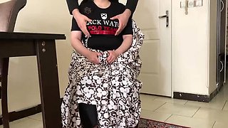 Horny Iranian MILF in Hijab Fucks Me at My House - Big Ass Amateur Homemade Sex
