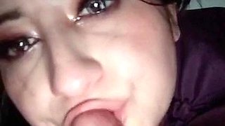 Pov homemade amateur facial cumshot and blowjob