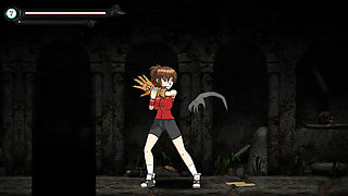 underground monsters pull her onto their members and fertilize her