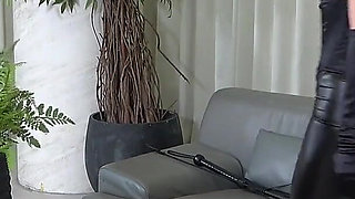 Human Furniture, Two Masochists Kept as Pets in the Mistress's House Are Turned Into Human Tables