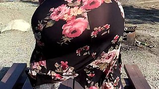 Euro amateur outdoor masturbation