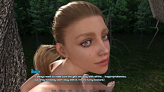 Stimulating My School GF Clitoris to Unrinate in The Nude Forest by Hoisting Her in Arms