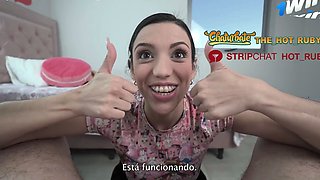 18 year super-steamy latina fellates manmeat four 1st time