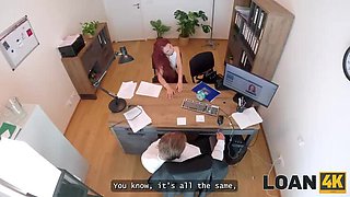 Hot Redhead Sirena Milano Gives Perfect Blowjob in Office - HD Fuck