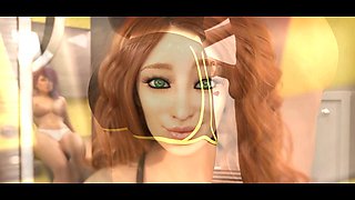 Teen cosplay, 3d animation, mummy