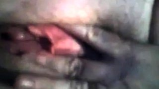 Hairy BBW Plays with Huge Black Dildo on Webcam