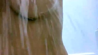 Sexy Shemale With Big Tits Jerking Her Huge Cock Off
