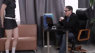 Tess seduces her tricky aged schoolteacher and he fucks her excellent