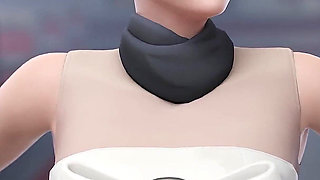 Tracer Gets Bored and Services Two Bbcs - Premium 3D Overwatch Animation