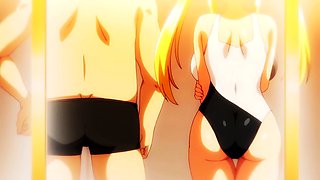 Hentai redhead gives blowjob and having sex