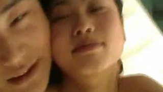 Chinese housewife gets fucked after a tasty dessert