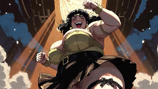 Ai Cartoon BBW Dancing Women Clips