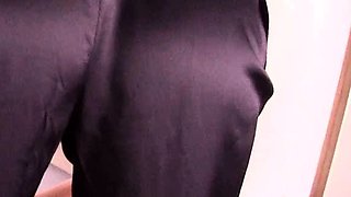 Redhead slut with big boobs goes down