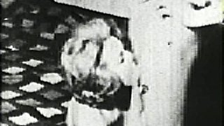 Female agent fucks brunette lesbian babe with cucumber