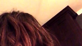 Cute curly brunette solo webcam masturbation