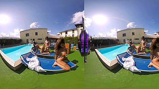 PURITYVR Three lesbian goddesses with Guilia, Benny, and