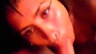 Hot Latina Sucking Big Dick for Hours After Party