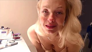 Blonde MILF Wife Creampied While Cuckold Husband Watches - Amateur Cuckolding Story