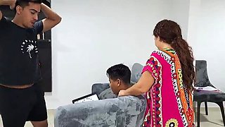Step Sister Fucked Hard While Husband Watches - Big Dick Creampie & Doggystyle Action