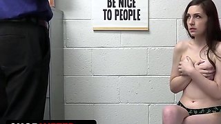 Busty teen vlogger gets cfnm penalty in office