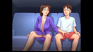 Curvy stepmom Aicreations gets creampied by her stepson in a steamy summertime saga