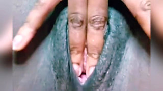 Big black pussy - solo female fingering