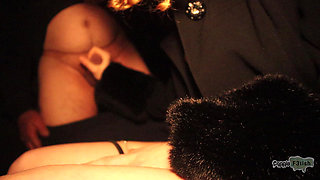 -BUT DID YOU CUM?- Young Slutty Wife makes a VOYEUR cum in the PARKING LOT IN FRONT OF HER HUSBAND CUCK