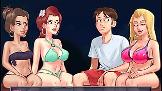 Karan and her best friend get steamy in summertime saga