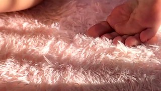 Blonde fetish lesbians fist themselves in hi definition