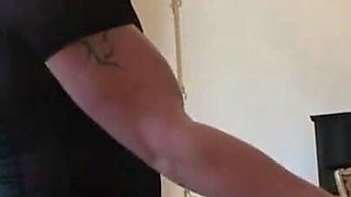 Blindfolded babe gets dominated