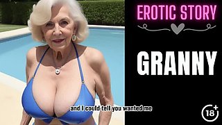 Mature Granny Shares Swim Time with Step-Granddaughter (Part 1)