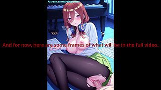 Miku Nakano Headphones Fuck - AI Animation