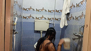 Big Ass Telugu Hyderabadi Indian Wife in Shower