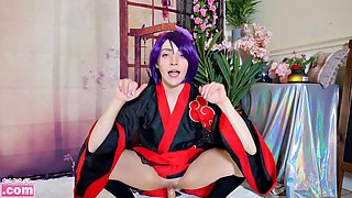 Ahegao Dildo Masturbation