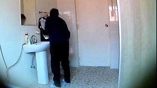 Korean Stepdaughter soaping in bathroom (hidden cam)