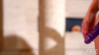 Shalina Devine and Kira Queen: Nude Massages, Lesbian Play & Intimate Moments by the Pool - Eurogirls