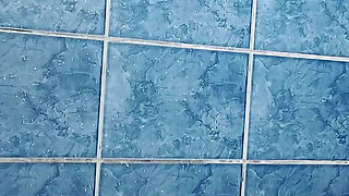 Tiny Asian Rides in Shower Room & Fake Silicon Pussy Play & Bed Riding