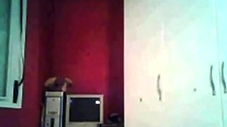 Brazilian Brunette Amateur Fingers on Webcam