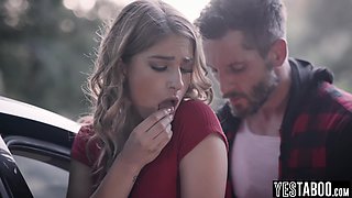 Stranded blond hair babe mature fucks hung stranger