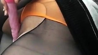 Asian Girl Reaches Orgasm in Car with Sex Toy on Webcam
