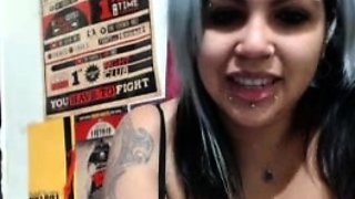 Big boobs milf masturbates with her dildo