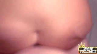 Beautiful Russian babe gives perfect bj before sex date