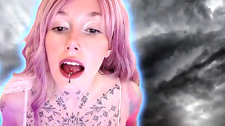 Giantess V0re POV Fantasy Fairy Giantess Devours High-cal Human Prey - Throat Bulge Swallows & Digestion Tease!
