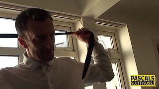 Bound up real submissive