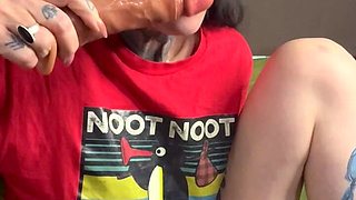Playing with a Variety of Dildo's Until I Come Squirting Over the Biggest